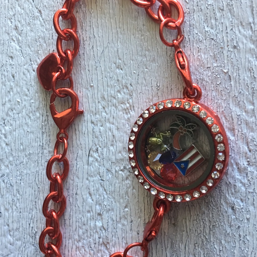 Puerto Rico Memory Locket Bracelet - Picture 2 of 2